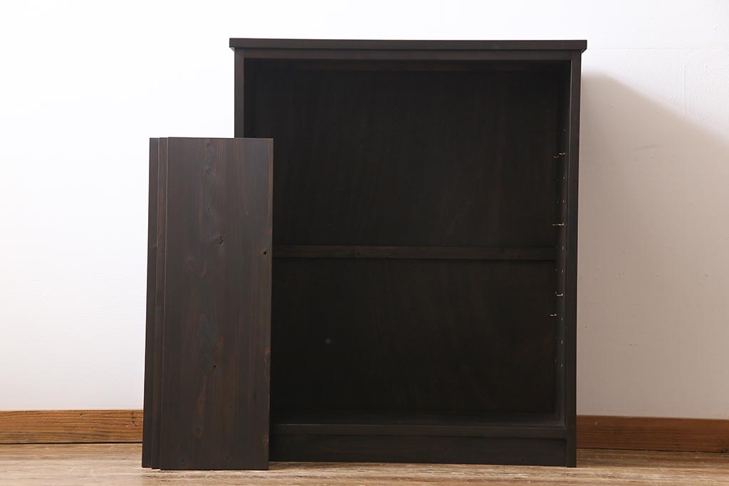 ラフジュ工房オリジナル　リメイク家具　アンティークの書院戸を使った和モダンな戸棚(ガラス戸棚、収納棚、サイドボード、組子)(2)