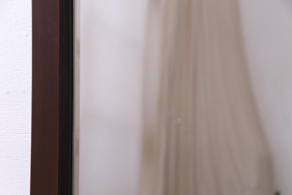 アンティーク雑貨　中古　松本民芸家具　クラシカルな雰囲気がお洒落な掛け鏡(ミラー、壁掛け鏡)
