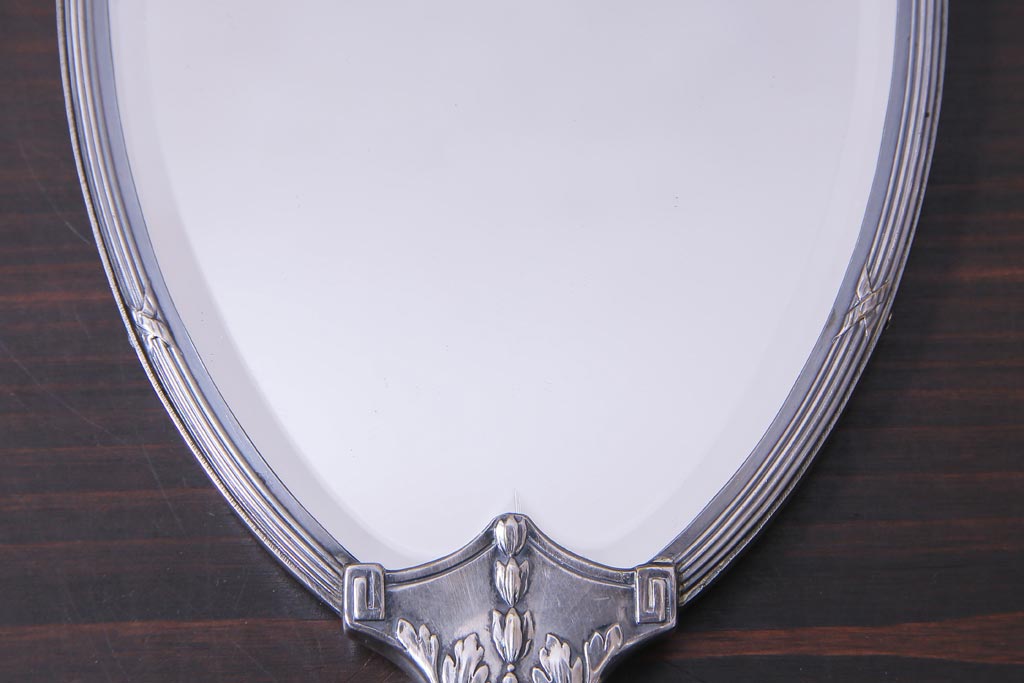 アンティーク雑貨　イギリスアンティーク　シックな佇まいが魅力的なハンドミラー(手鏡)