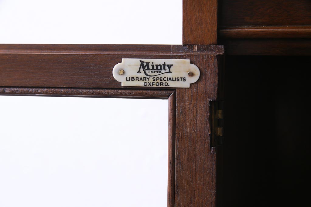 アンティーク家具　イギリスアンティーク  Minty(ミンティ)社製!　クラシカルなスタッキングブックケース(本箱、収納棚、キャビネット)