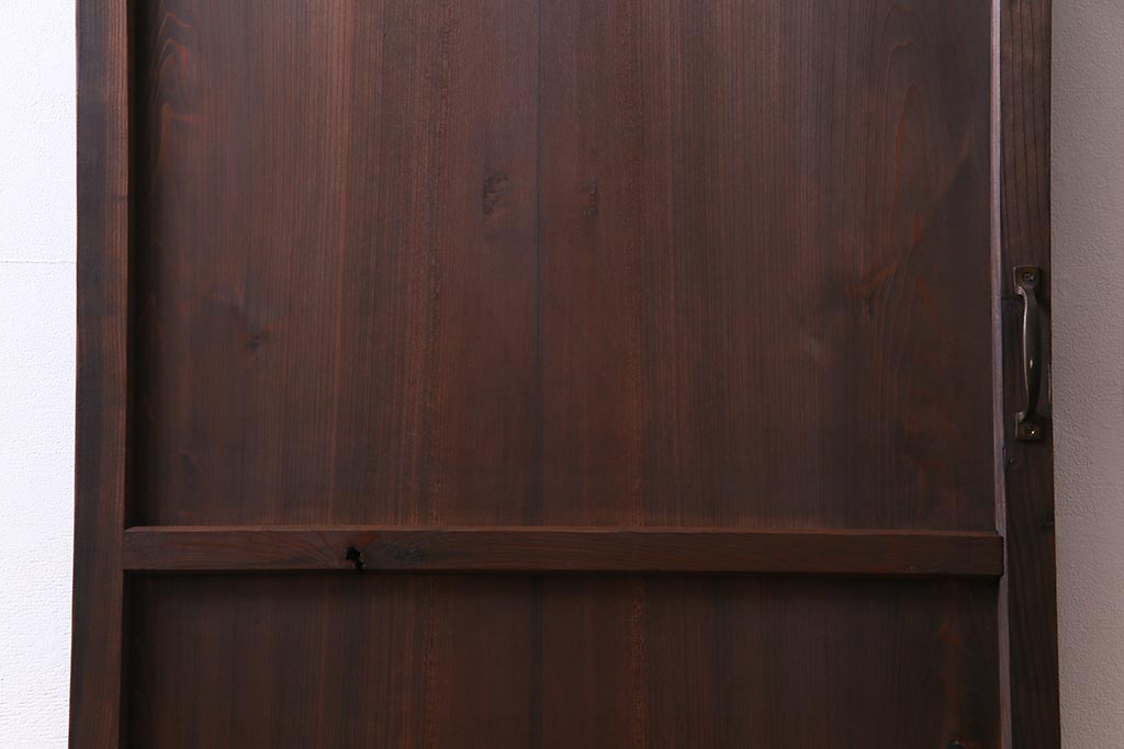 昭和初期　杉柾目材　レトロな雰囲気満点のシンプルで味わい深いドア(扉、建具)