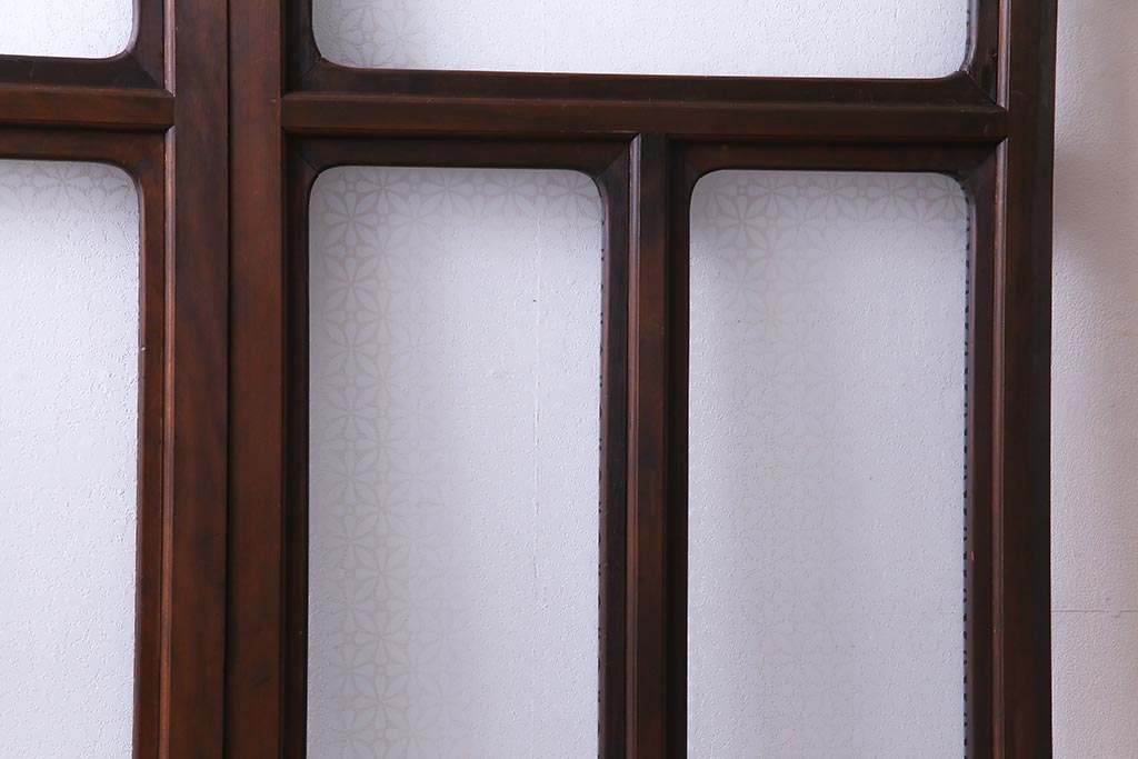 昭和初期　レトロなガラス戸をリメイクしたパーテーション(衝立、間仕切り)