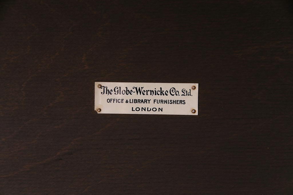 アンティーク家具　イギリスアンティーク 　オーク材　Globe Wernicke(グローブヴェルニッケ)社製　スタッキングブックケース(本箱、収納棚、キャビネット)