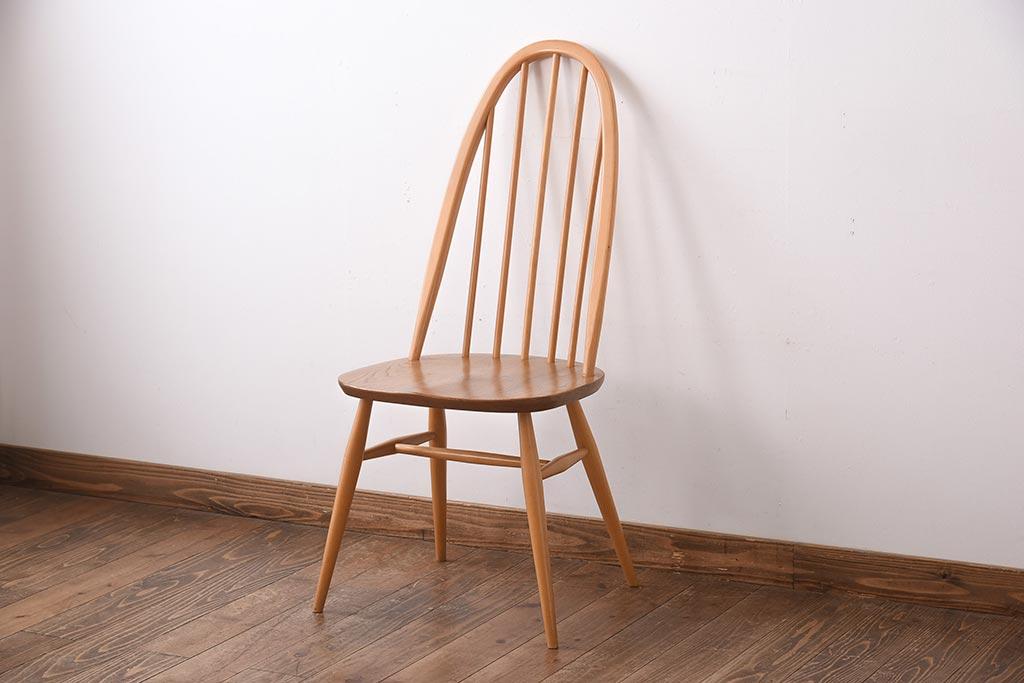ヴィンテージ家具　イギリスビンテージ　ERCOL(アーコール)　木の温もり溢れるクエーカーチェア(椅子)(1)