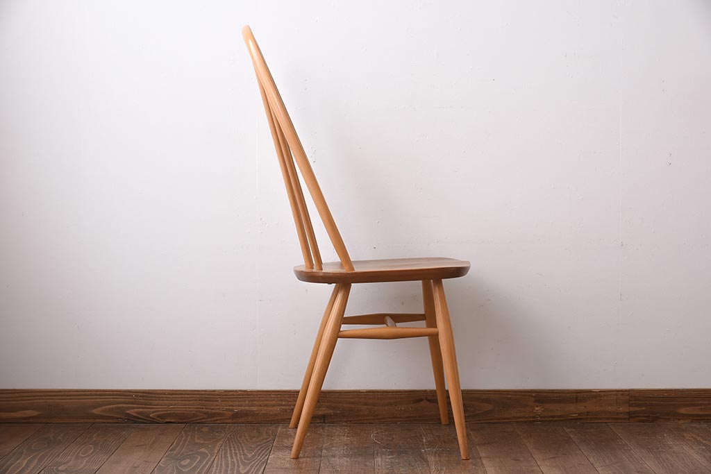 ヴィンテージ家具　イギリスビンテージ　ERCOL(アーコール)　木の温もり溢れるクエーカーチェア(椅子)(1)