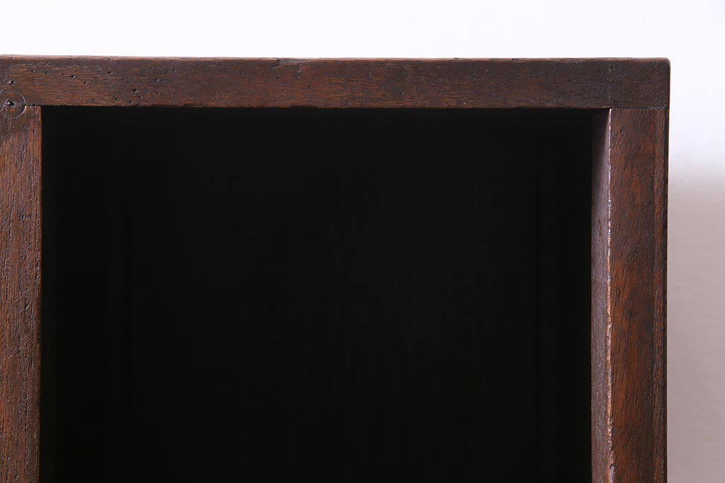 レトロ家具　昭和レトロ　5×3マス　脚付リメイク　正方形のマス目がすっきりとした印象の収納棚(マス目棚、飾り棚、オープンラック)