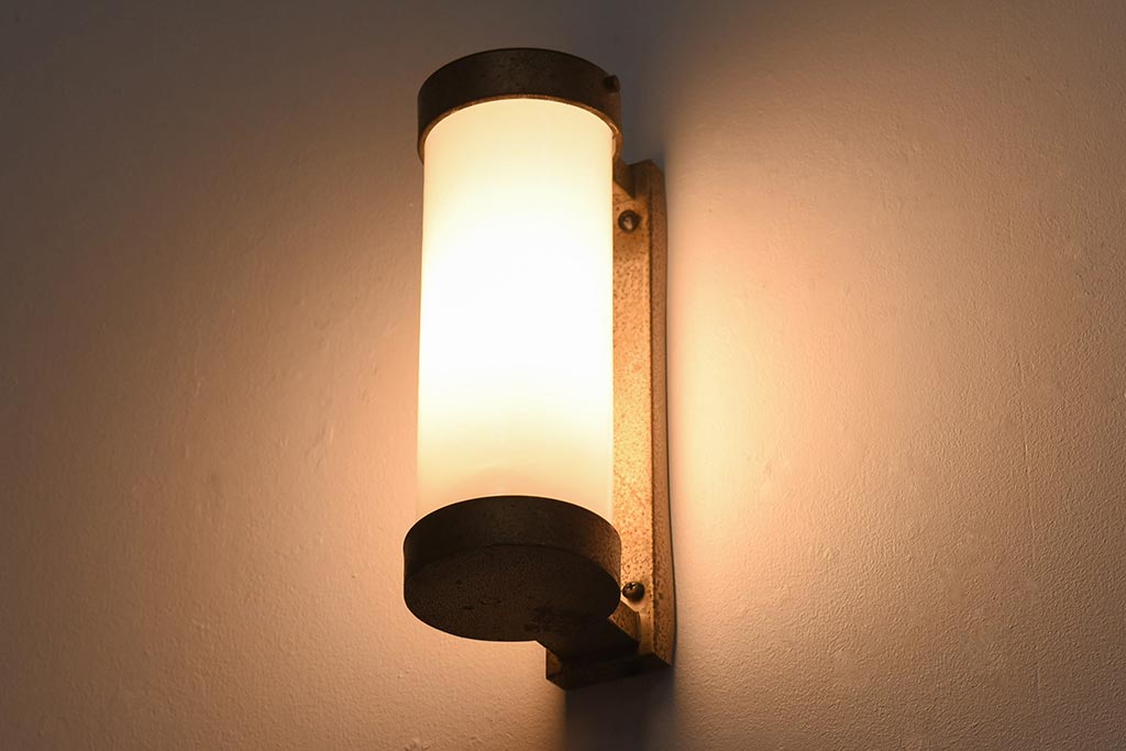 和製アンティーク　戦前　シンプルでレトロなウォールライト(壁掛け照明)(2)