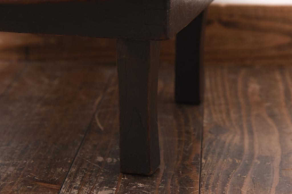 レトロ家具　昭和初期　栓材　レトロな佇まいが魅力の丸ちゃぶ台(座卓、ローテーブル)
