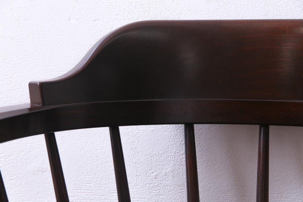 中古　松本民芸家具　ローバックの#91型キャプテンチェア(アームチェア、椅子)(定価約11万円)(1)