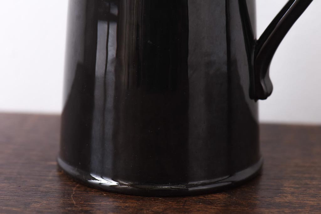 イギリスビンテージ　Gibson & Sons ブラックのおしゃれなポット(洋食器)