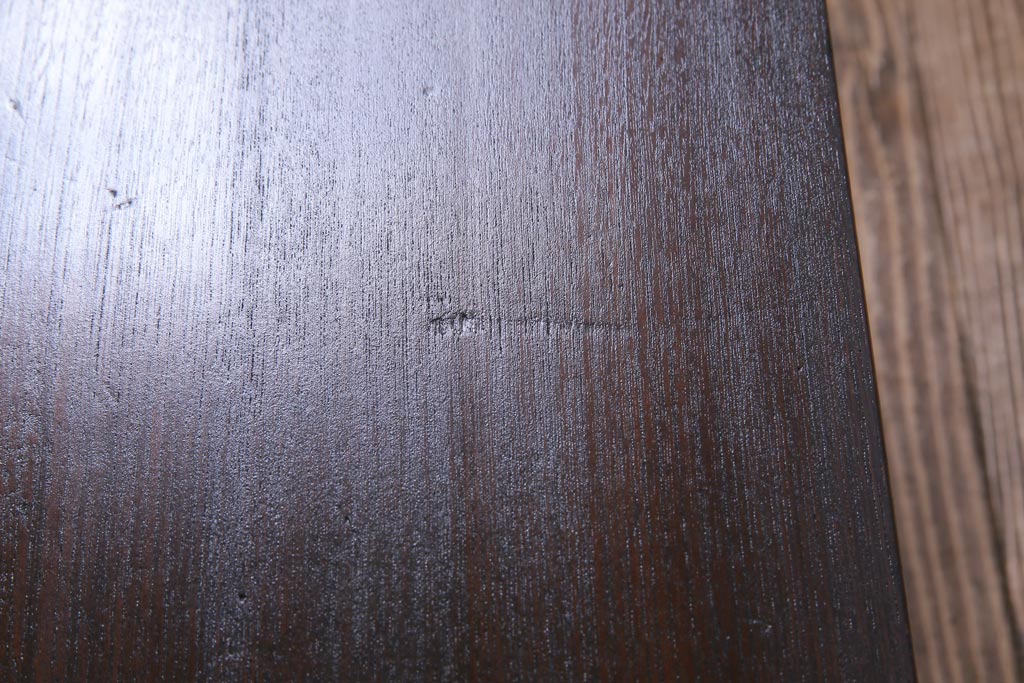 アンティーク家具　昭和初期　栓材　味わいある佇まいが魅力の角ちゃぶ台(座卓、ローテーブル)