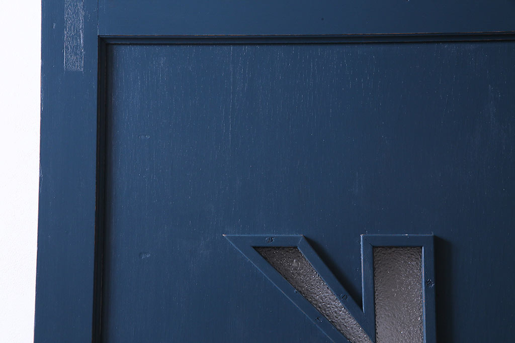 ペイント建具　ダイヤガラス　個性的なデザインが目を引く木製ドア(建具、扉)