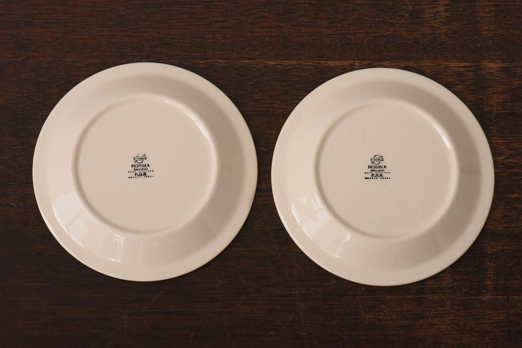 イギリスビンテージ　Hornsea(ホーンジー)　FLEUR(フルール)　カップ&ソーサー2客セット(コーヒーカップ)(1)