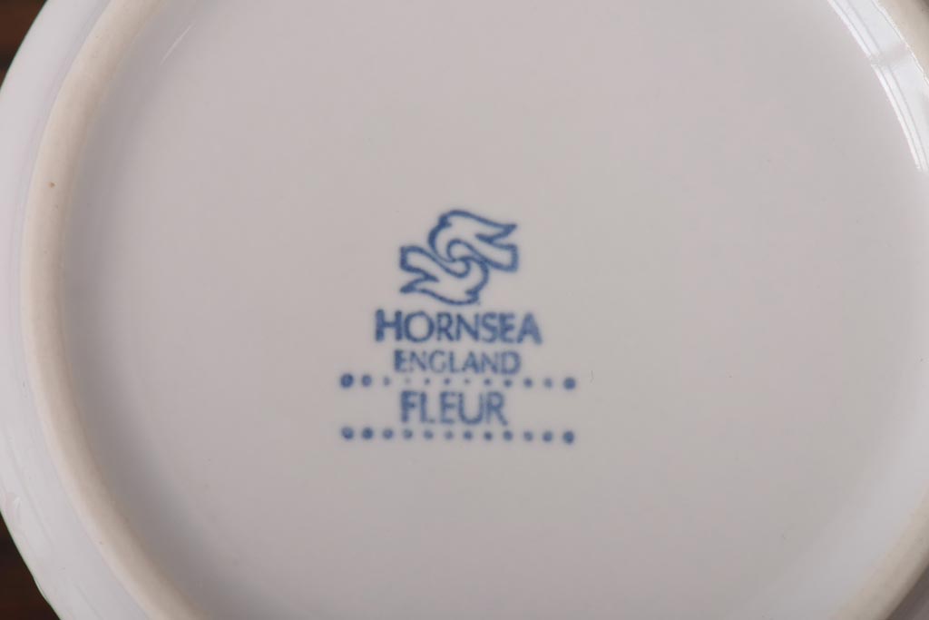 イギリスビンテージ　HORNSEA(ホーンジー)　FLEUR(フルール)　トリオ3客セット