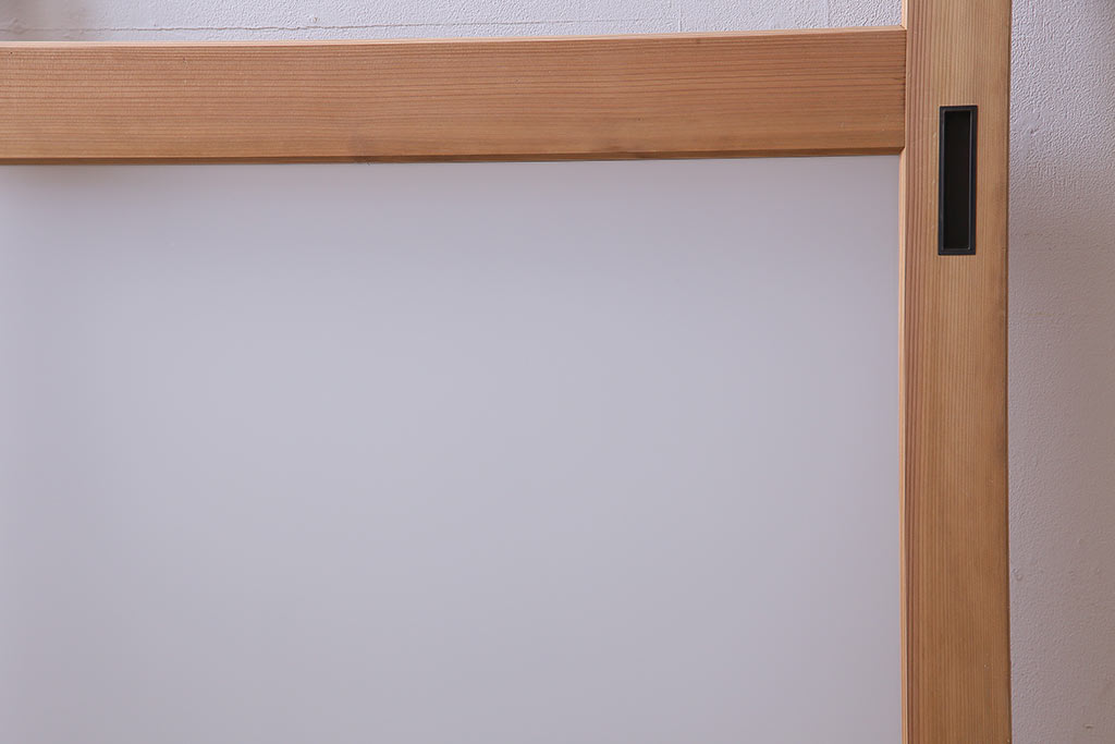 昭和初期　ナチュラルテイストに取り入れられるシンプルなガラス戸1枚(引戸、建具)(2)
