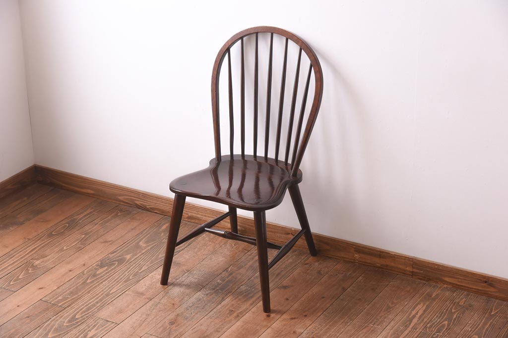 中古　松本民芸家具　#72 ビンテージリーチ型チェア(ダイニングチェア、椅子)