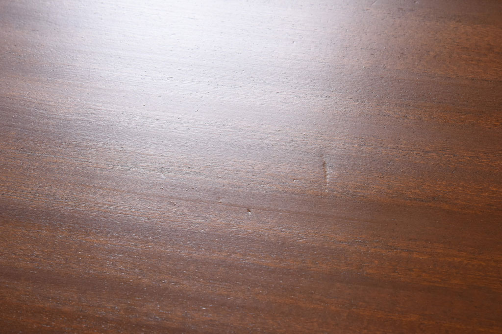 ヴィンテージ家具　北欧ビンテージ　チーク材　ブラックの脚がクールなエクステンションテーブル(ドローリーフテーブル、ダイニングテーブル)