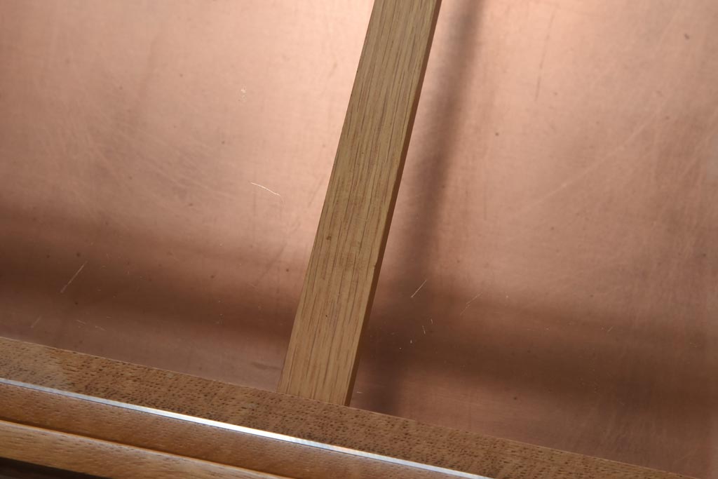 アンティーク雑貨　中古　柏木工　温もり溢れるナラ材製の長火鉢(座卓、ローテーブル)