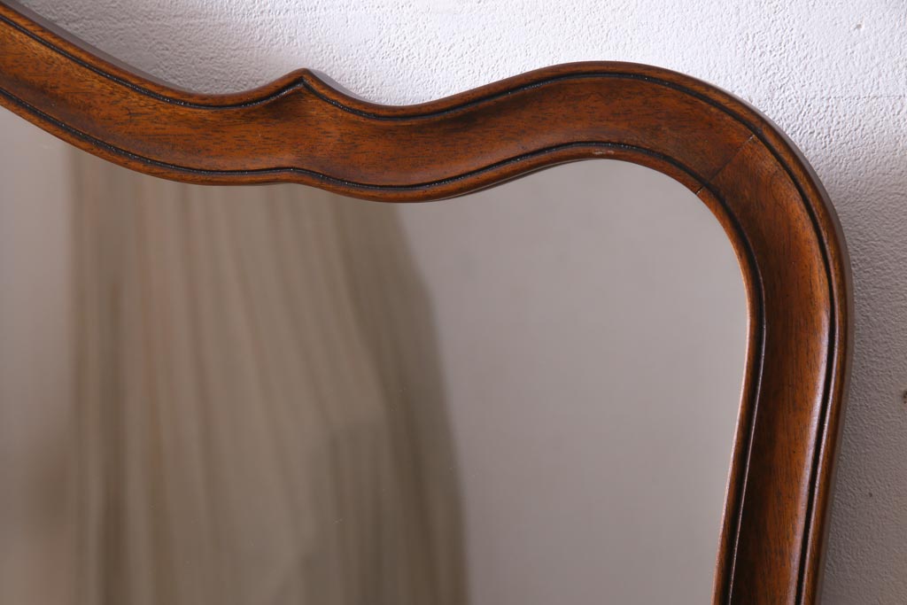 アンティーク雑貨　中古　DREXEL HERITAGE(ドレクセルヘリテイジ)　Touraine(ツーレイン)　優美なデザインが品格漂う壁掛けミラー(鏡)(定価約13万円)