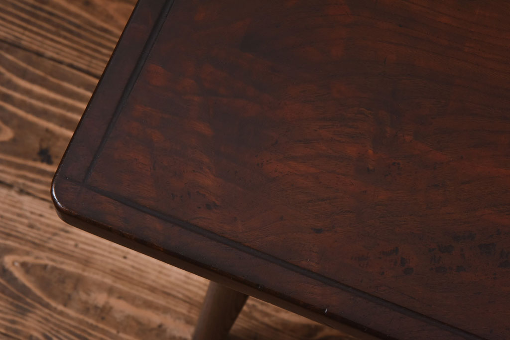 和製アンティーク　ケヤキ一枚板　趣深い質感のリメイクセンターテーブル(リビングテーブル)