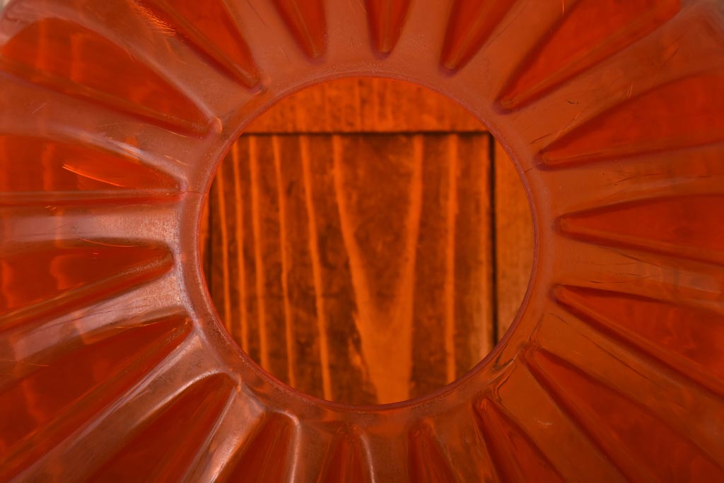 昭和レトロ　ナショナル(National、松下電工)　オレンジ色が鮮やかなペンダントライト(天井照明、吊り下げ照明)