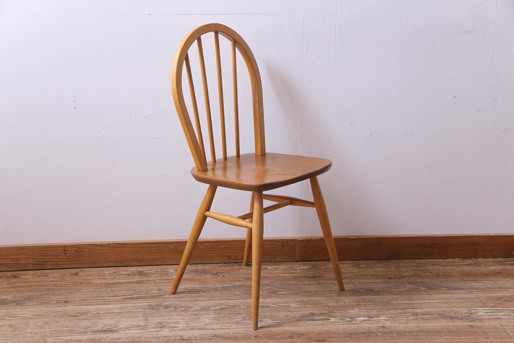 ヴィンテージ家具　イギリスビンテージ　ERCOL(アーコール)　フープバックチェア　(ダイニングチェア、ウィンザーチェア、ウインザーチェア)