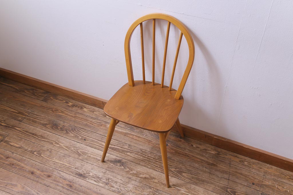 ヴィンテージ家具　イギリスビンテージ　ERCOL(アーコール)　フープバックチェア　(ダイニングチェア、ウィンザーチェア、ウインザーチェア)