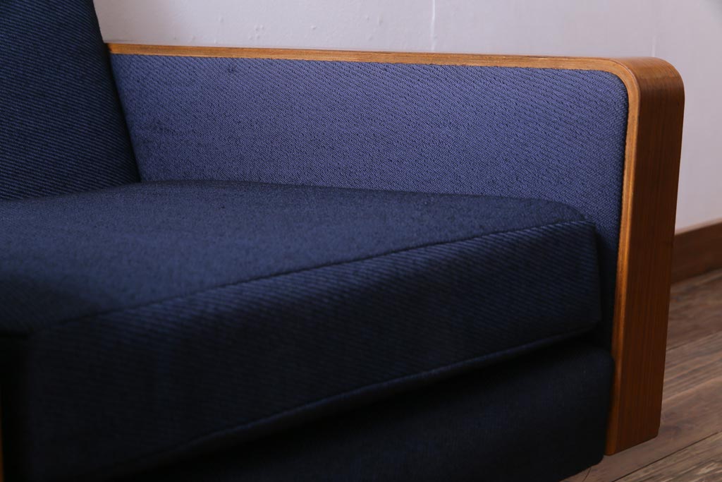 ヴィンテージ家具　日本製　ミッドセンチュリースタイルにもおすすめなビンテージソファ(1人掛けソファ)(2)
