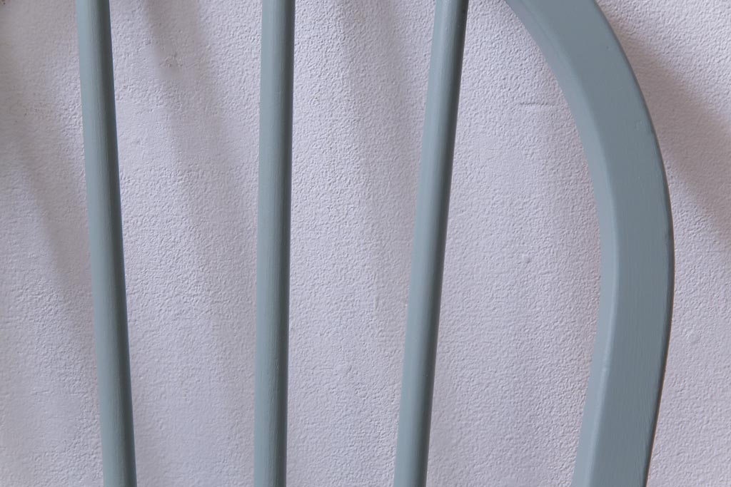イギリスビンテージ　ペイント家具　ERCOL(アーコール)　爽やかなカラーが魅力のフープバックチェア(椅子、ダイニングチェア)