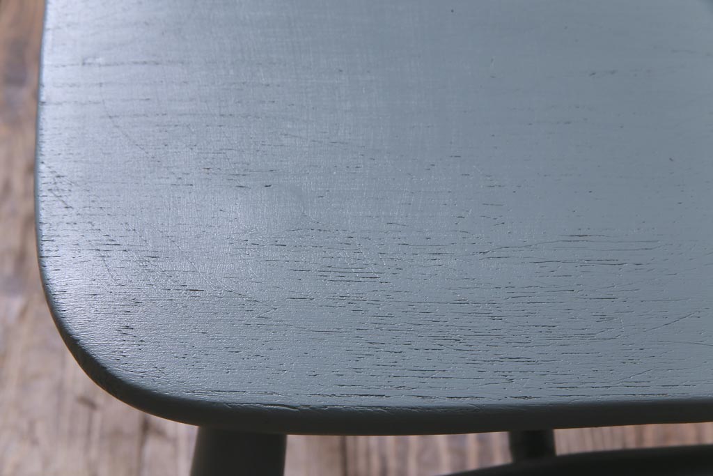 イギリスビンテージ　ペイント家具　ERCOL(アーコール)　爽やかなカラーが魅力のフープバックチェア(椅子、ダイニングチェア)