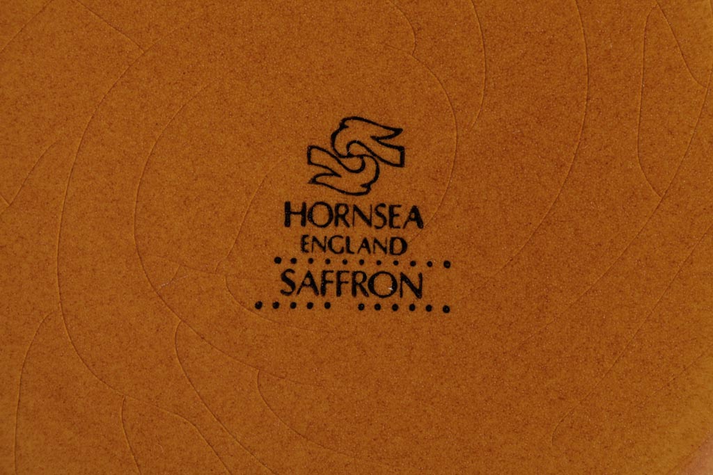 アンティーク雑貨　イギリスビンテージ　HORNSEA(ホーンジー)　SAFFRON(サフラン)シリーズ　キャニスター3個セット(保存容器、ジャー)