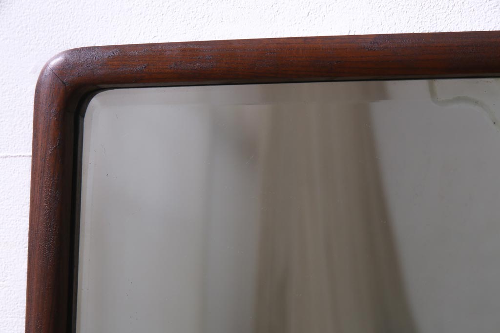 アンティーク雑貨　和製アンティーク　指物家具　ケヤキ材　上品な佇まいの鏡台(鏡、ドレッサー)