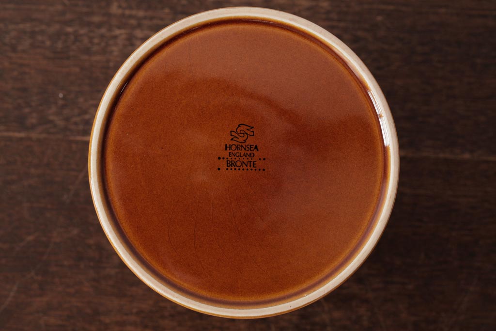 アンティーク雑貨　イギリスビンテージ　HORNSEA(ホーンジー)　BRONTE(ブロンテ)　キャニスター(保存容器)(1)
