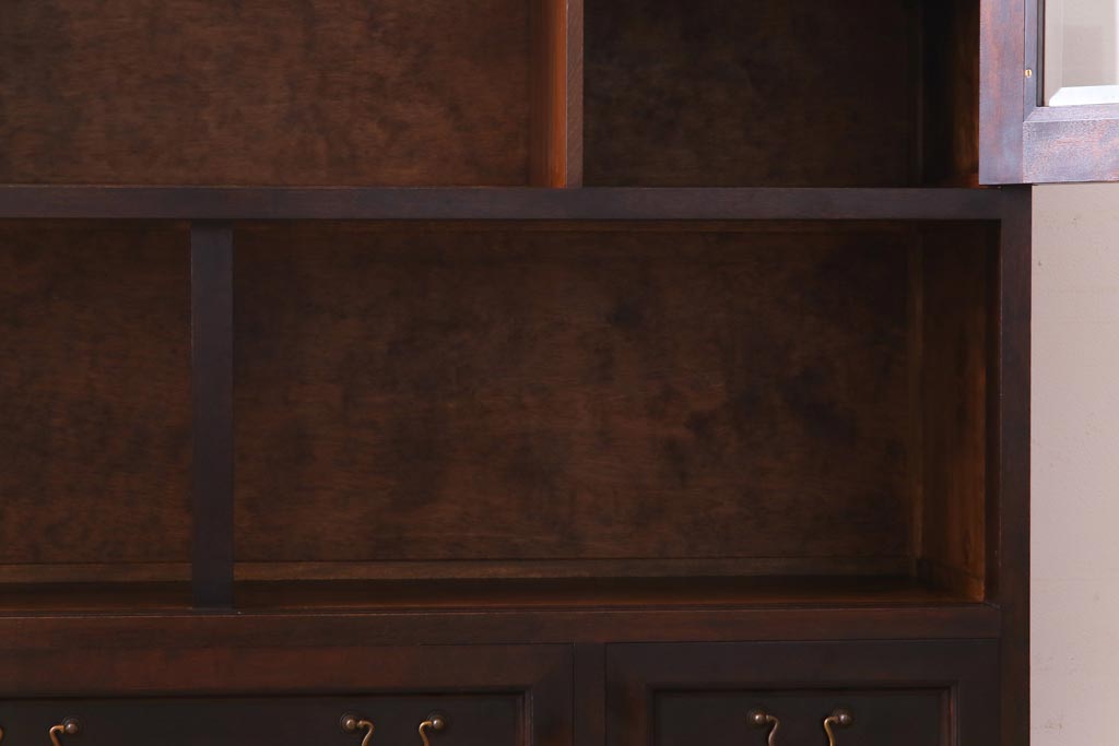 中古　ビンテージ　松本民芸家具　C型サイドボード(食器棚、キャビネット、収納棚、ヴィンテージ)(定価約70万円)(1)