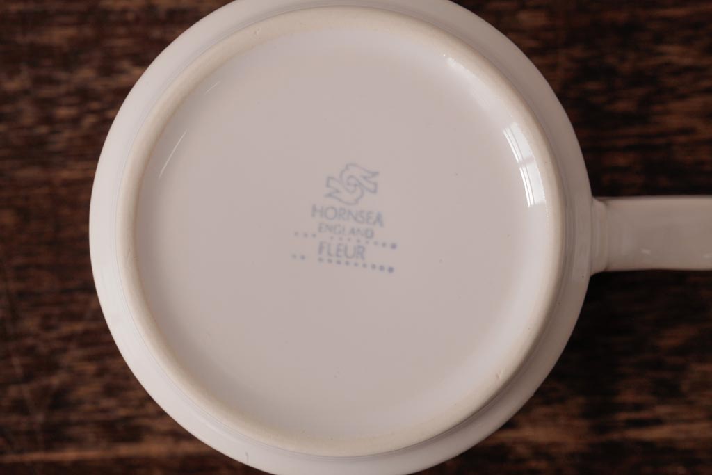 イギリスビンテージ　Hornsea(ホーンジー)　FLEUR(フルール)　淡い色合いが優しげなカップ&ソーサー2客セット(コーヒーカップ)(1)