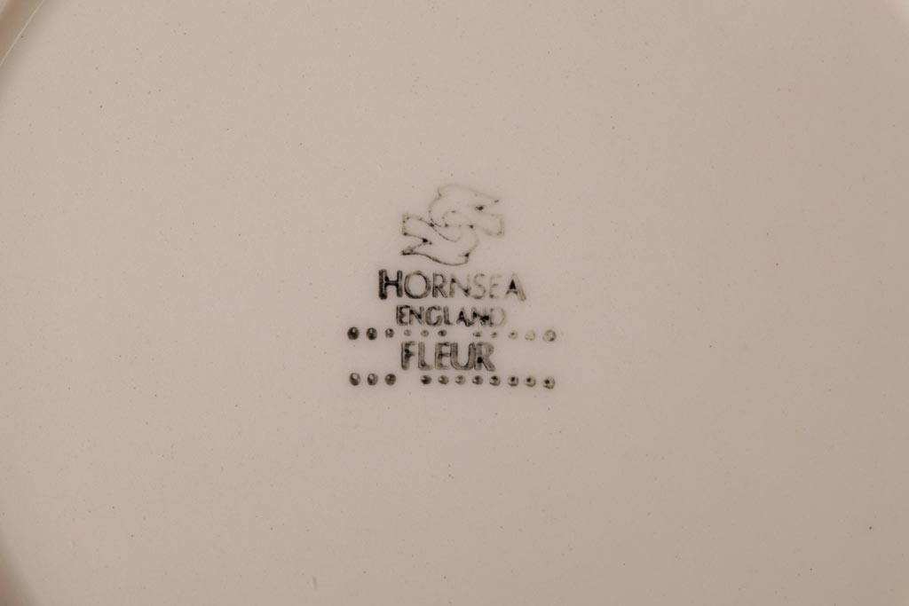 イギリスビンテージ　Hornsea(ホーンジー)　FLEUR(フルール)　淡い色合いが優しげなカップ&ソーサー2客セット(コーヒーカップ)(1)