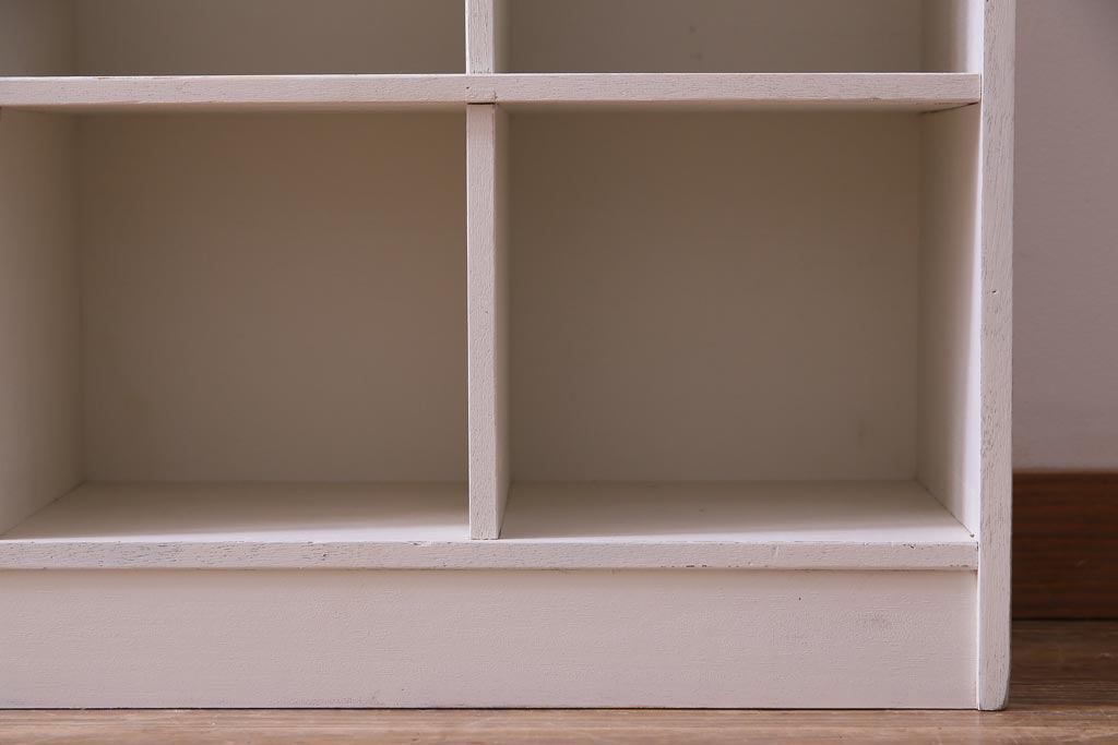 ペイント家具　2×7マス　シンプルなデザインが使いやすいマス目棚(収納棚、ロッカー、下駄箱、オープンラック)