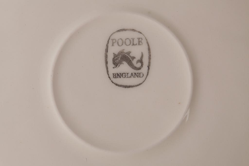 イギリスビンテージ　Poole Pottery(プール・ポタリー)　Twintone(ツイントーン)　カップ&ソーサー2客セット