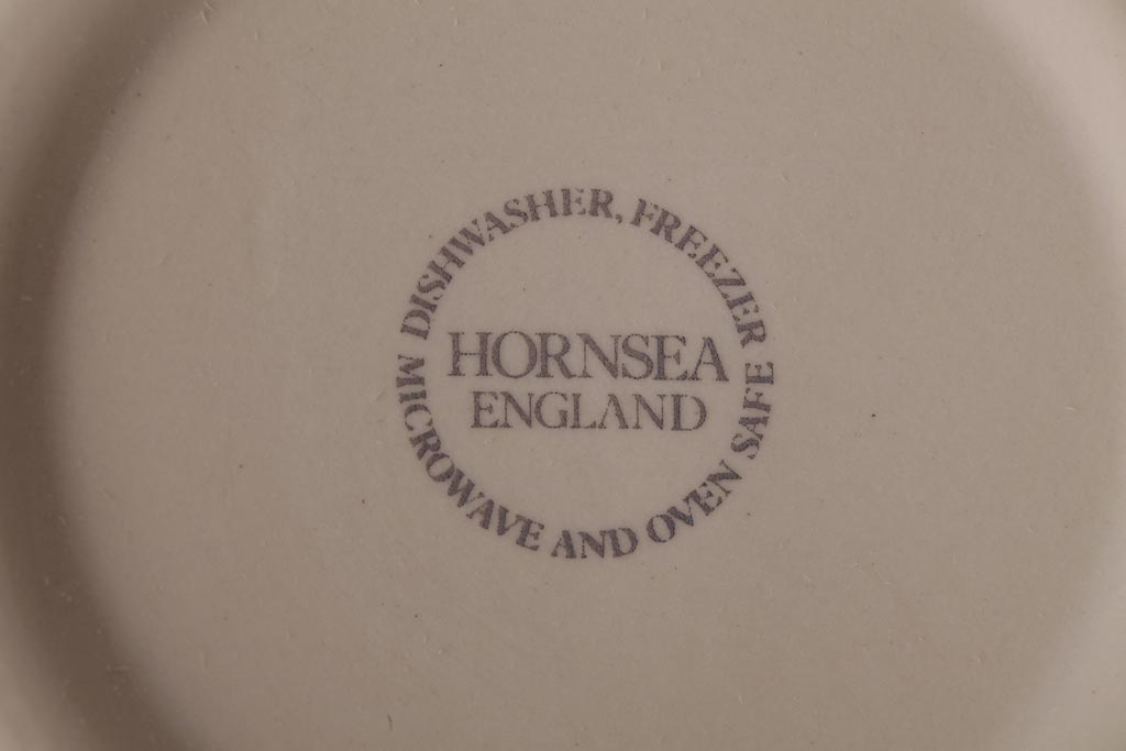 イギリスビンテージ　Hornsea(ホーンジー)　トリオ3客セット(カップ&ソーサー、プレート)