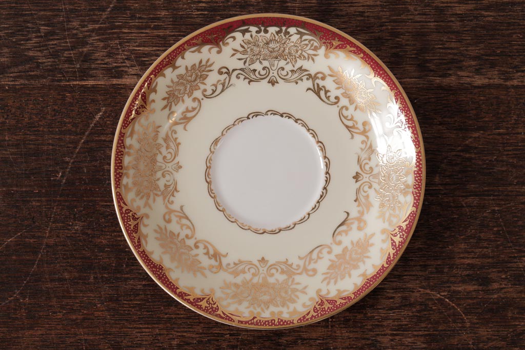 ノリタケ(Noritake、則武、日陶)　マルキ印　エレガントなデザインが魅力のカップ&ソーサー2客セット