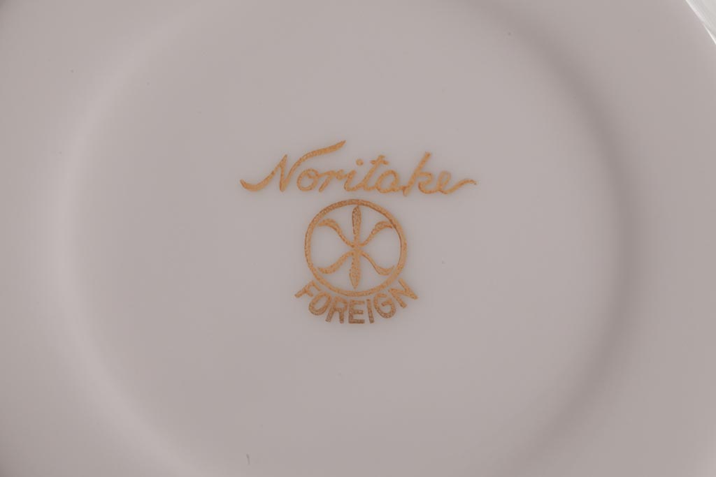 ノリタケ(Noritake、則武、日陶)　マルキ印　エレガントなデザインが魅力のカップ&ソーサー2客セット(1)