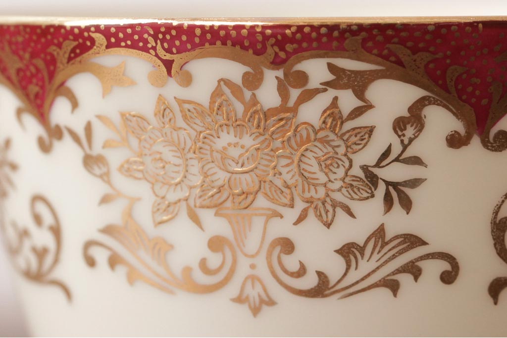 ノリタケ(Noritake、則武、日陶)　海外(英国)輸出品　マルキ印　シュガーポット・ミルクポット(シュガーボウル、洋食器)