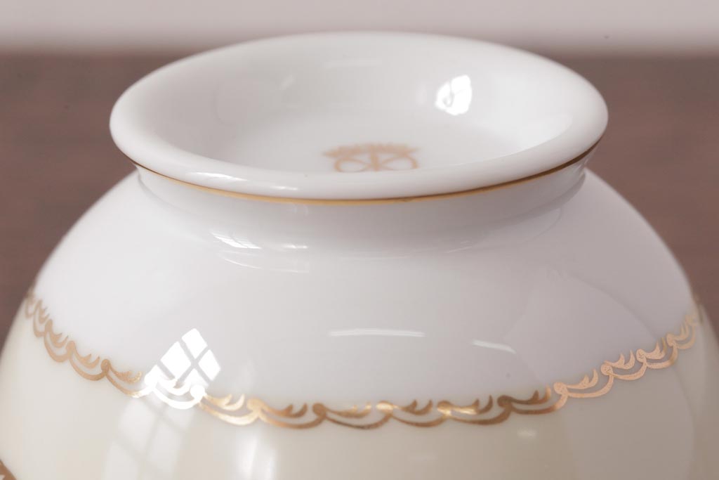 ノリタケ(Noritake、則武、日陶)　海外(英国)輸出品　マルキ印　シュガーポット・ミルクポット(シュガーボウル、洋食器)