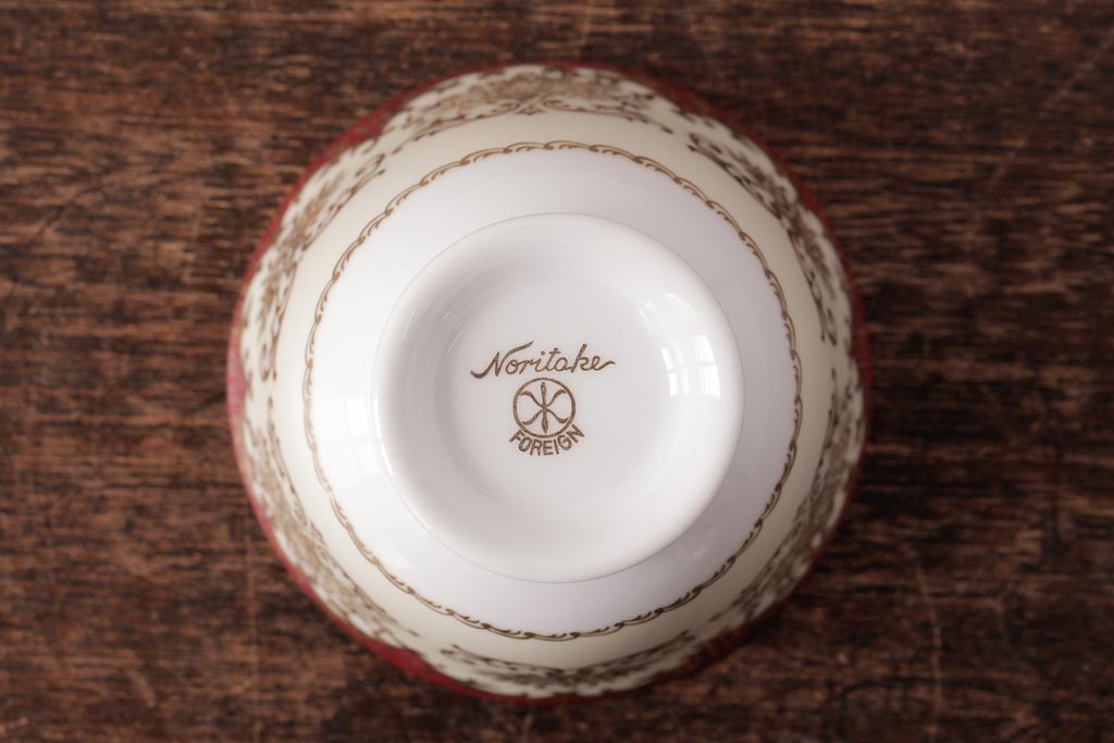 ノリタケ(Noritake、則武、日陶)　海外(英国)輸出品　マルキ印　シュガーポット・ミルクポット(シュガーボウル、洋食器)