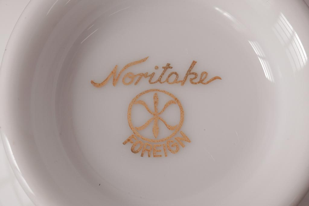 ノリタケ(Noritake、則武、日陶)　海外(英国)輸出品　マルキ印　シュガーポット・ミルクポット(シュガーボウル、洋食器)