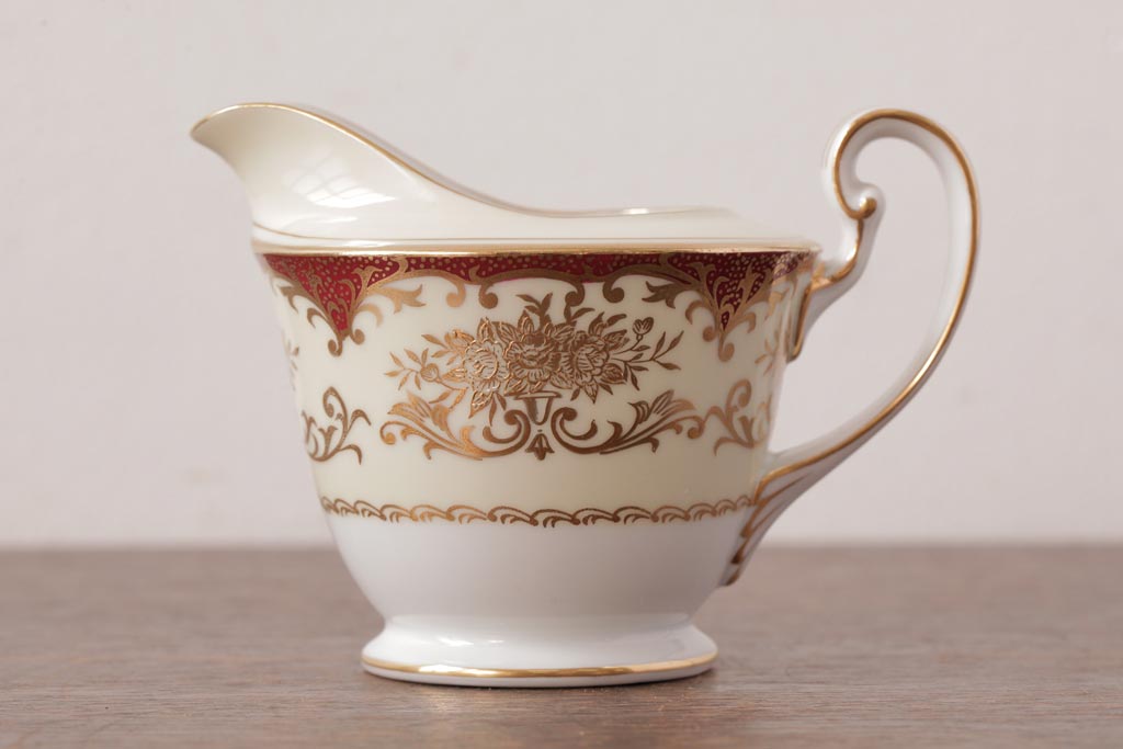 ノリタケ(Noritake、則武、日陶)　海外(英国)輸出品　マルキ印　シュガーポット・ミルクポット(シュガーボウル、洋食器)