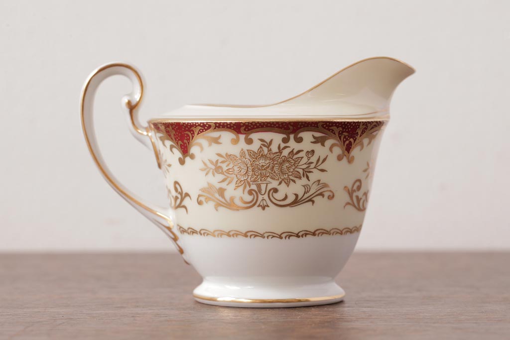 ノリタケ(Noritake、則武、日陶)　海外(英国)輸出品　マルキ印　シュガーポット・ミルクポット(シュガーボウル、洋食器)