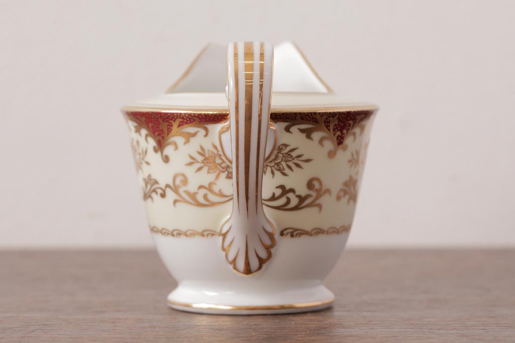 ノリタケ(Noritake、則武、日陶)　海外(英国)輸出品　マルキ印　シュガーポット・ミルクポット(シュガーボウル、洋食器)