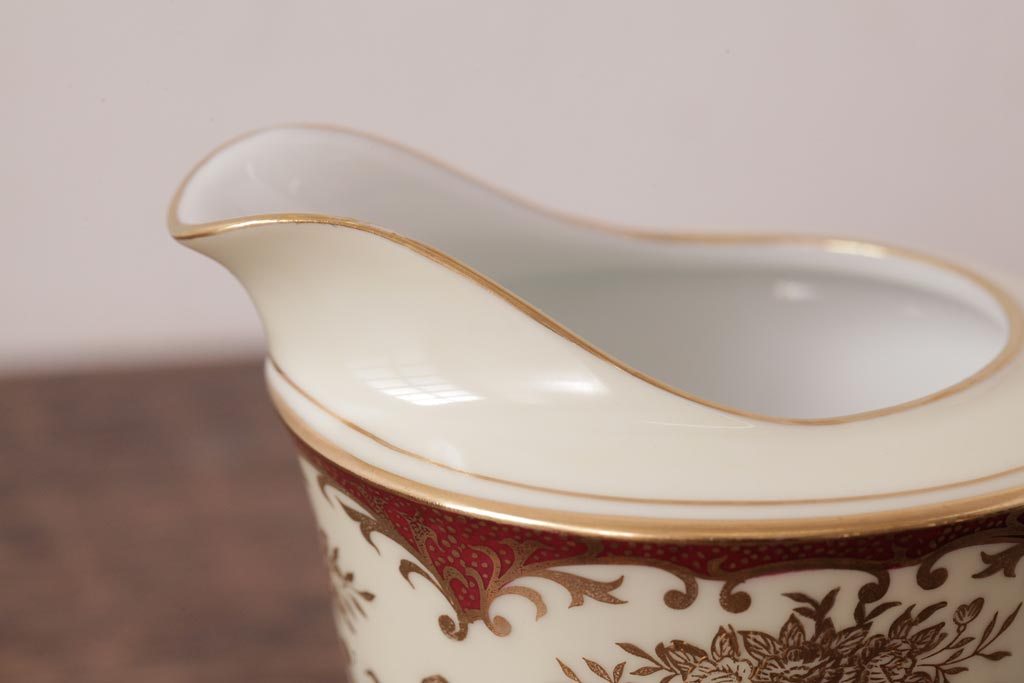 ノリタケ(Noritake、則武、日陶)　海外(英国)輸出品　マルキ印　シュガーポット・ミルクポット(シュガーボウル、洋食器)