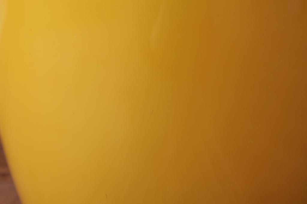 アンティーク雑貨　オールドノリタケ(日陶・則武)　黄色地　無紋様で取り入れやすい火鉢(手あぶり、鉢カバー)(1)